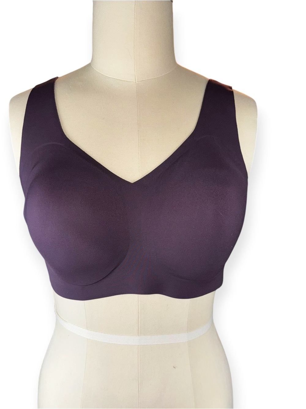 Honeylove Bra 1X Plum Wireless Seamless Pullover Full Coverage BRBR00108